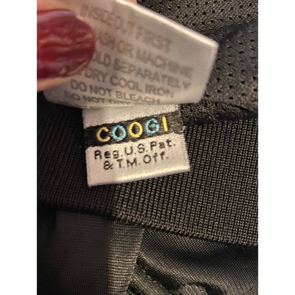 Men's Black Full Zip Coogi Signature Bomber Patch Jacket Coat Size XL Satin Feel - Picture 15 of 15